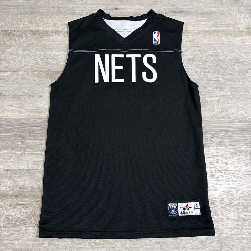 Brooklyn Nets Jersey Reversible NBA Basketball Black White Men's Small